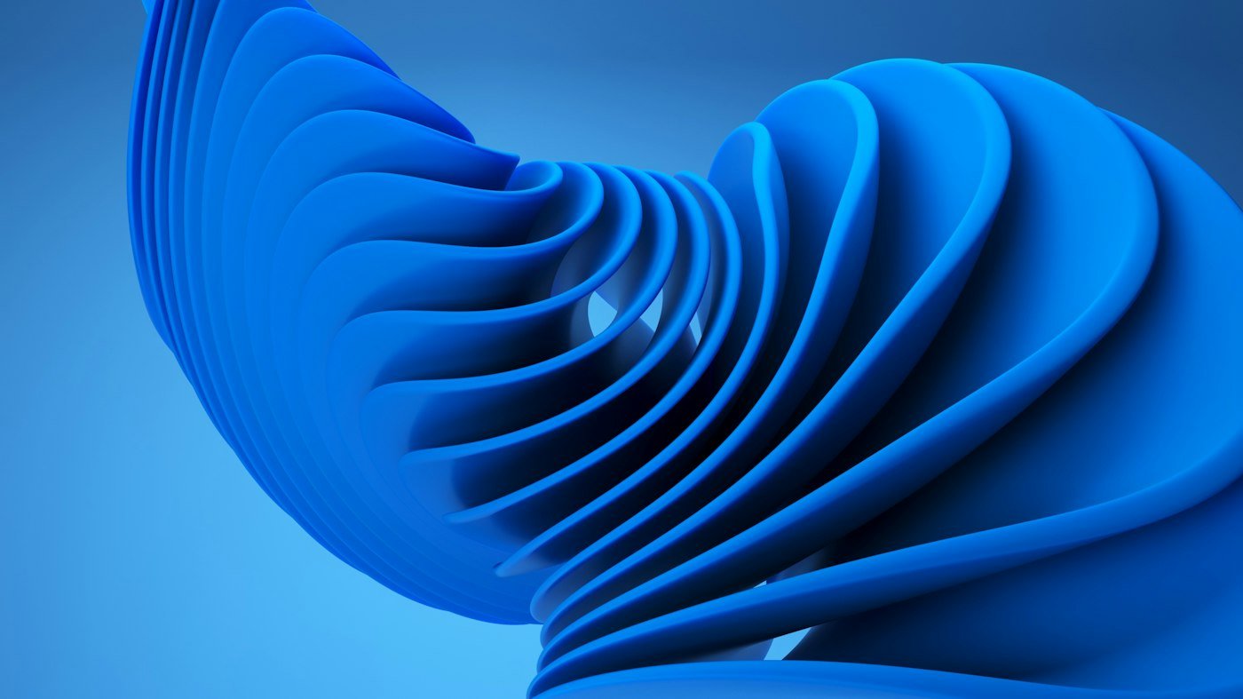 Vagues bleues abstraites en relief